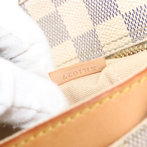 LOUIS VUITTON Damier Azur Naviglio Shoulder Bag N51189 LV Auth 130676