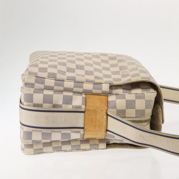LOUIS VUITTON Damier Azur Naviglio Shoulder Bag N51189 LV Auth 130676