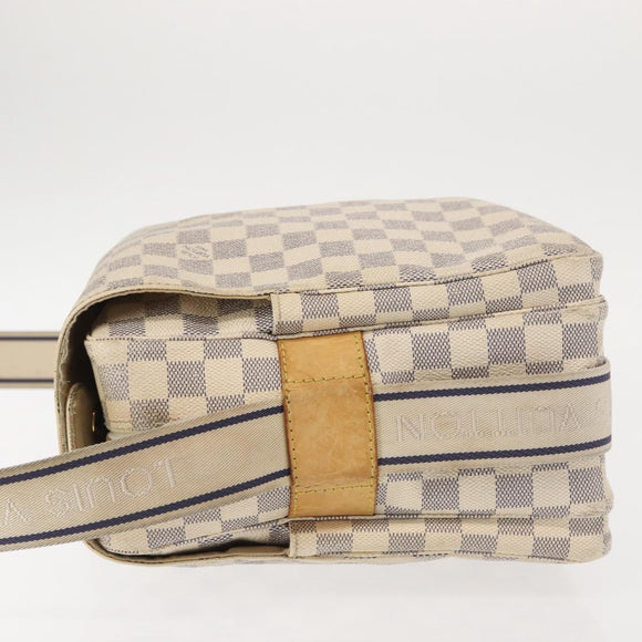 LOUIS VUITTON Damier Azur Naviglio Umhängetasche N51189 LV Auth 130676