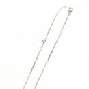 HERMES Orchestral PM Necklace Metal Leather Silver Black Auth 130685M-11