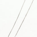 HERMES Orchestral PM Necklace Metal Leather Silver Black Auth 130685M-6