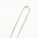 HERMES Orchestral PM Necklace Metal Leather Silver Black Auth 130685M-7