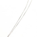 HERMES Orchestral PM Necklace Metal Leather Silver Black Auth 130685M-10