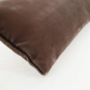 PRADA Hand Bag Velor Gray Auth 130687-16