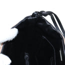 PRADA Hand Bag Velor Gray Auth 130687-18