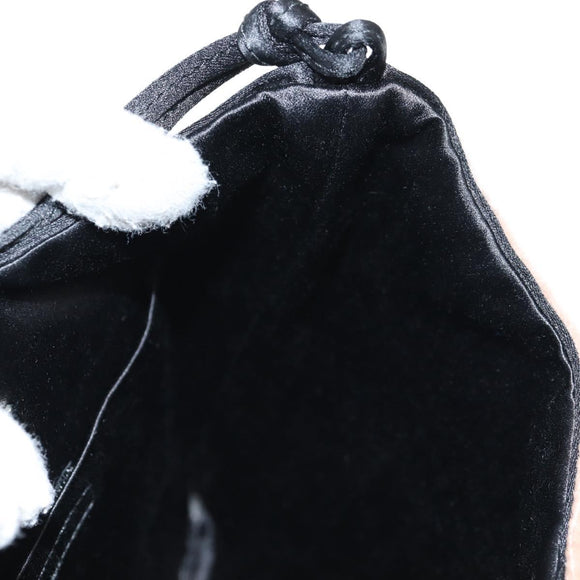 PRADA Hand Bag Velor Gray Auth 130687