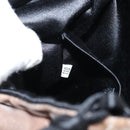 PRADA Hand Bag Velor Gray Auth 130687-12