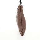 PRADA Hand Bag Velor Gray Auth 130687-4