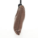 PRADA Hand Bag Velor Gray Auth 130687-5