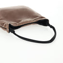 PRADA Hand Bag Velor Gray Auth 130687-8