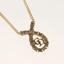 Christian Dior Necklace metal Gold Tone Auth 130688-3
