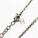 CHANEL Necklace metal Silver CC Auth 130689M-13