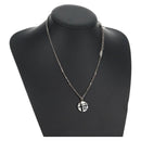 CHANEL Necklace metal Silver CC Auth 130689M-3