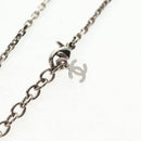 CHANEL Necklace metal Silver CC Auth 130689M-8