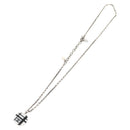 CHANEL Necklace metal Silver CC Auth 130689M-9