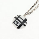 CHANEL Necklace metal Silver CC Auth 130689M-10