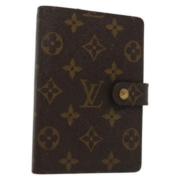 LOUIS VUITTON Monogram Agenda PM Day Planner Cover R20005 LV Auth 130703