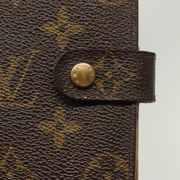 LOUIS VUITTON Monogram Agenda PM Day Planner Cover R20005 LV Auth 130703