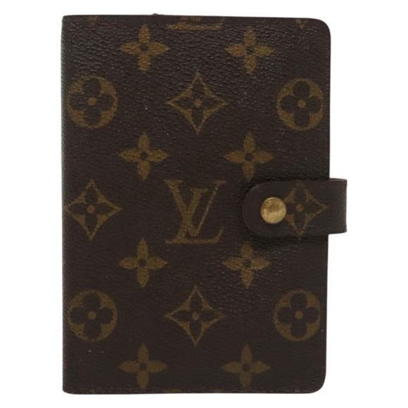 LOUIS VUITTON Monogram Agenda PM Day Planner Cover R20005 LV Auth 130703