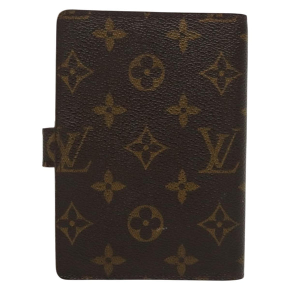 LOUIS VUITTON Monogram Agenda PM Day Planner Cover R20005 LV Auth 130703