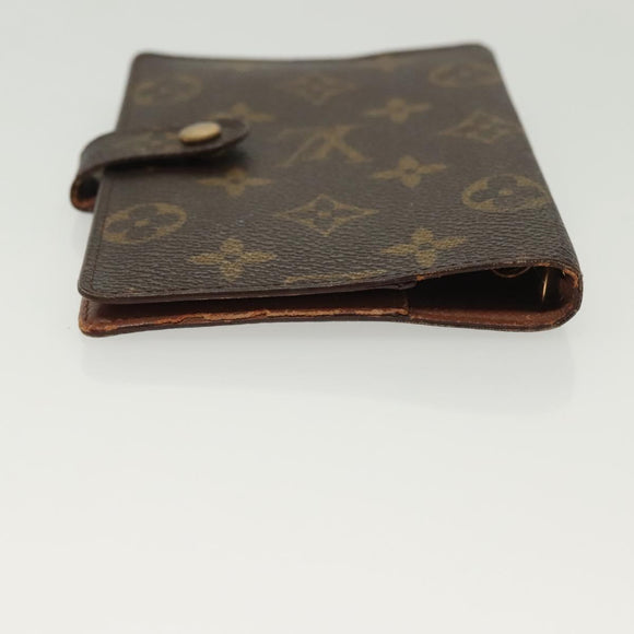 LOUIS VUITTON Monogram Agenda PM Day Planner Cover R20005 LV Auth 130703