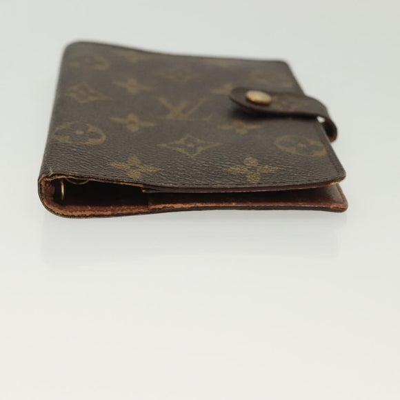 LOUIS VUITTON Monogram Agenda PM Day Planner Cover R20005 LV Auth 130703