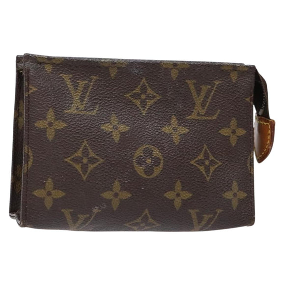 LOUIS VUITTON Monogram Poche Toilette 15 Pouch M47546 LV Auth 130707