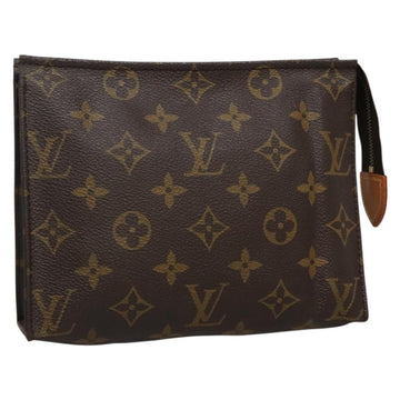 LOUIS VUITTON Monogram Poche Toilette 19 Pouch M47544 LV Auth 130708