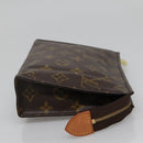 LOUIS VUITTON Monogram Poche Toilette 19 Pouch M47544 LV Auth 130708-4