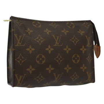 LOUIS VUITTON Monogram Poche Toilette 19 Pouch M47544 LV Auth 130709