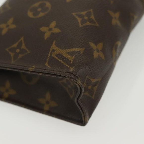 LOUIS VUITTON Monogram Poche Toilette 19 Pouch M47544 LV Auth 130709