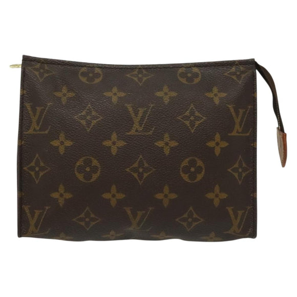LOUIS VUITTON Monogram Poche Toilette 19 Pouch M47544 LV Auth 130709