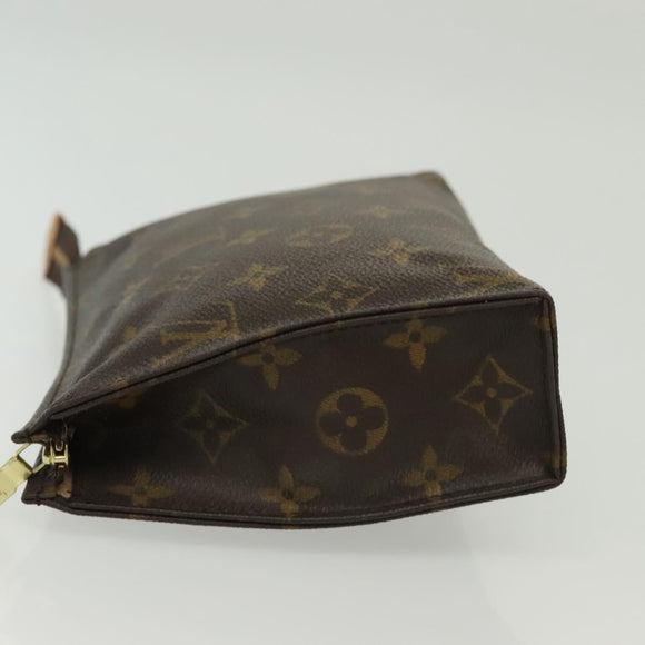 LOUIS VUITTON Monogram Poche Toilette 19 Pouch M47544 LV Auth 130709