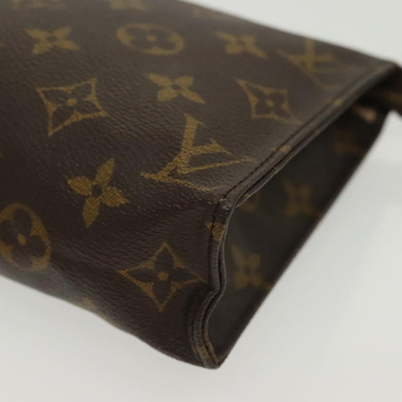 LOUIS VUITTON Monogram Poche Toilette 19 Pouch M47544 LV Auth 130709