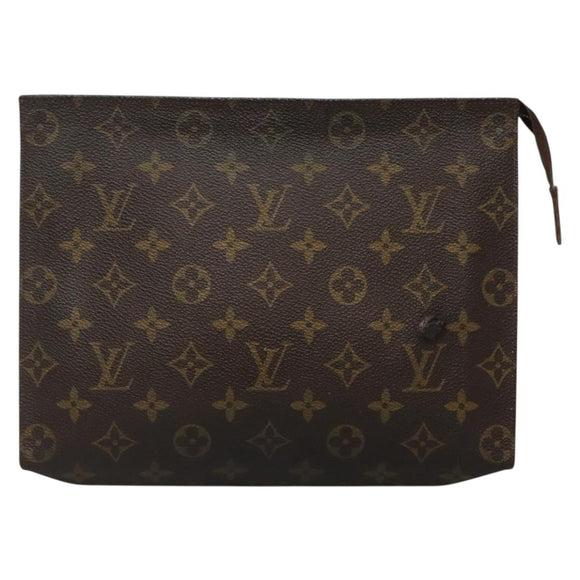 LOUIS VUITTON Monogram Poche Toilette 26 Pouch M47542 LV Auth 130712