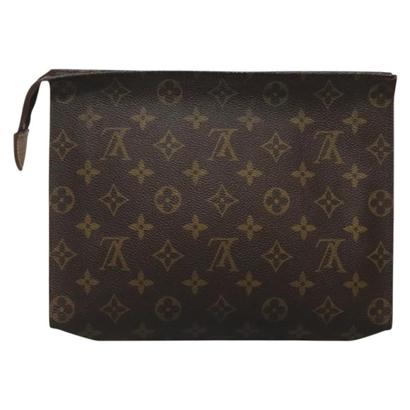 LOUIS VUITTON Monogram Poche Toilette 26 Pouch M47542 LV Auth 130712