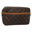 LOUIS VUITTON Monogram Compiegne 23 Clutch Bag M51847 LV Auth 130715-1