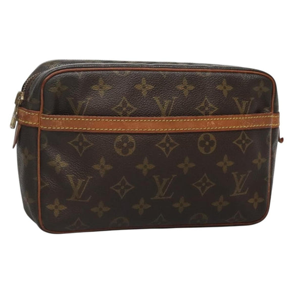 LOUIS VUITTON Monogram Compiegne 23 Clutch Bag M51847 LV Auth 130715