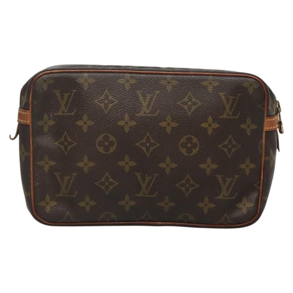 LOUIS VUITTON Monogram Compiegne 23 Clutch Bag M51847 LV Auth 130715
