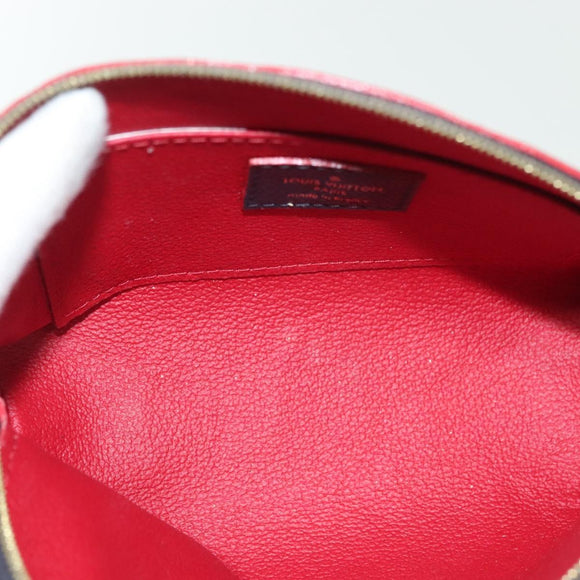 LOUIS VUITTON Monogram Empreinte Pochette Cosmetic PM Navy M69413 LV Auth 130721