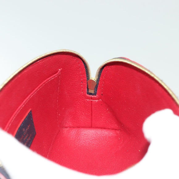 LOUIS VUITTON Monogram Empreinte Pochette Cosmetic PM Navy M69413 LV Auth 130721