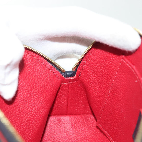 LOUIS VUITTON Monogram Empreinte Pochette Cosmetic PM Navy M69413 LV Auth 130721