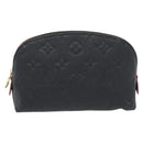 LOUIS VUITTON Monogram Empreinte Pochette Cosmetic PM Navy M69413 LV Auth 130721-13
