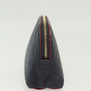 LOUIS VUITTON Monogram Empreinte Pochette Cosmetic PM Navy M69413 LV Auth 130721-3