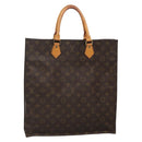 LOUIS VUITTON Monogram Sac Plat Hand Bag M51140 LV Auth 130731-1