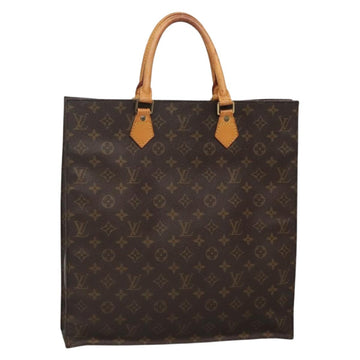 LOUIS VUITTON Monogram Sac Plat Hand Bag M51140 LV Auth 130731