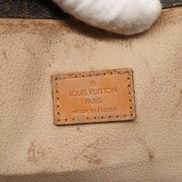 LOUIS VUITTON Monogram Sac Plat Hand Bag M51140 LV Auth 130731