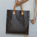 LOUIS VUITTON Monogram Sac Plat Hand Bag M51140 LV Auth 130731-19