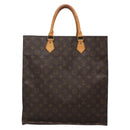 LOUIS VUITTON Monogram Sac Plat Hand Bag M51140 LV Auth 130731-2