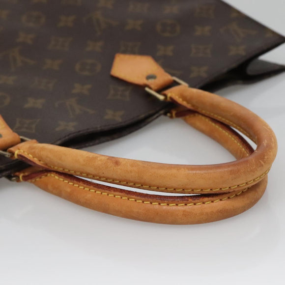 LOUIS VUITTON Monogram Sac Plat Hand Bag M51140 LV Auth 130731